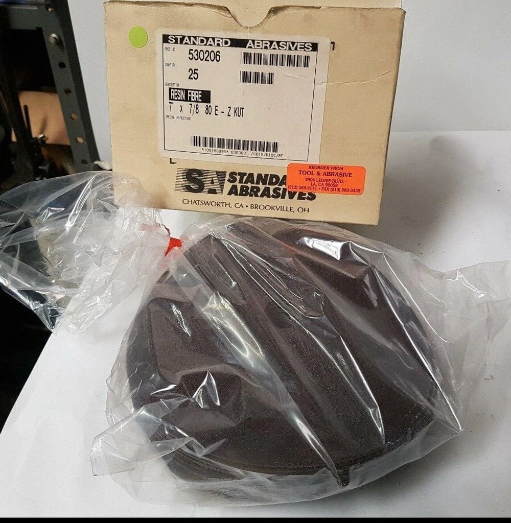 25 Pcs Standard Abrasives 7" Resin Fibre Quick Change Disc Scotch Hole 530206
