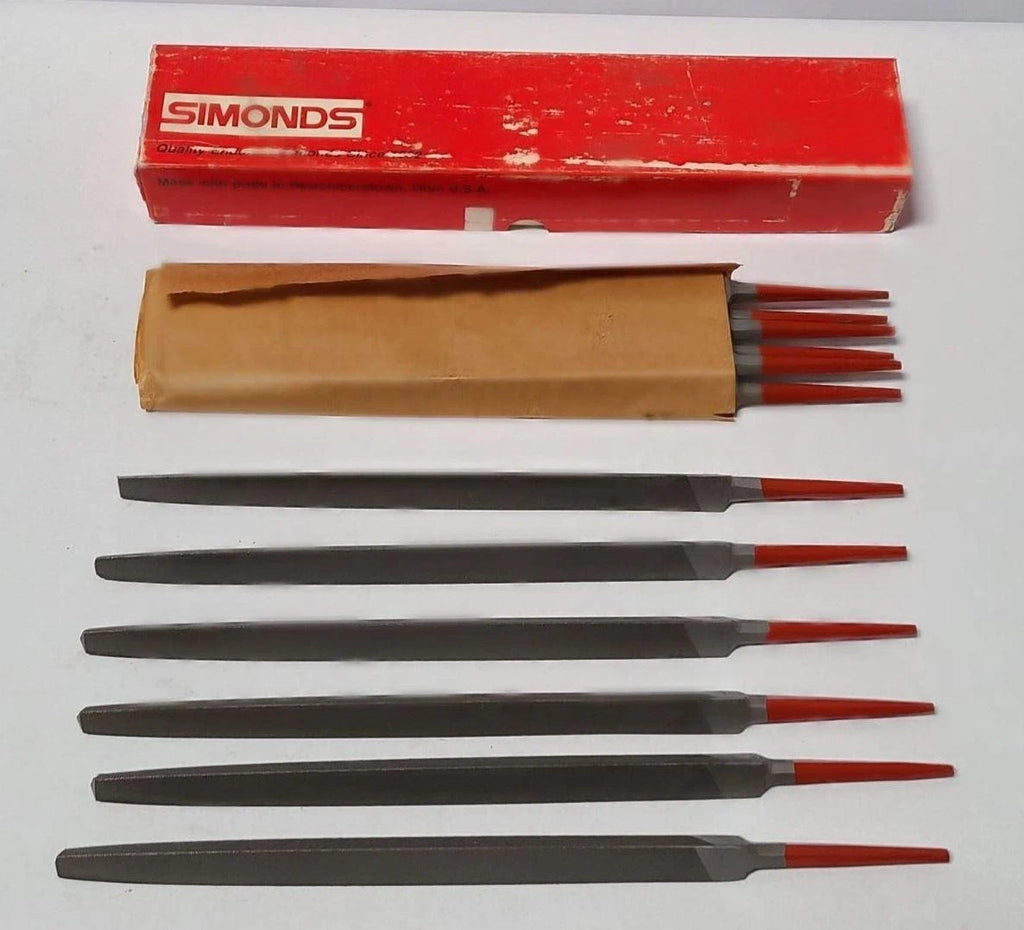 12 Pcs Simonds 10” THR Sq File 2nd 73-520000 New USA