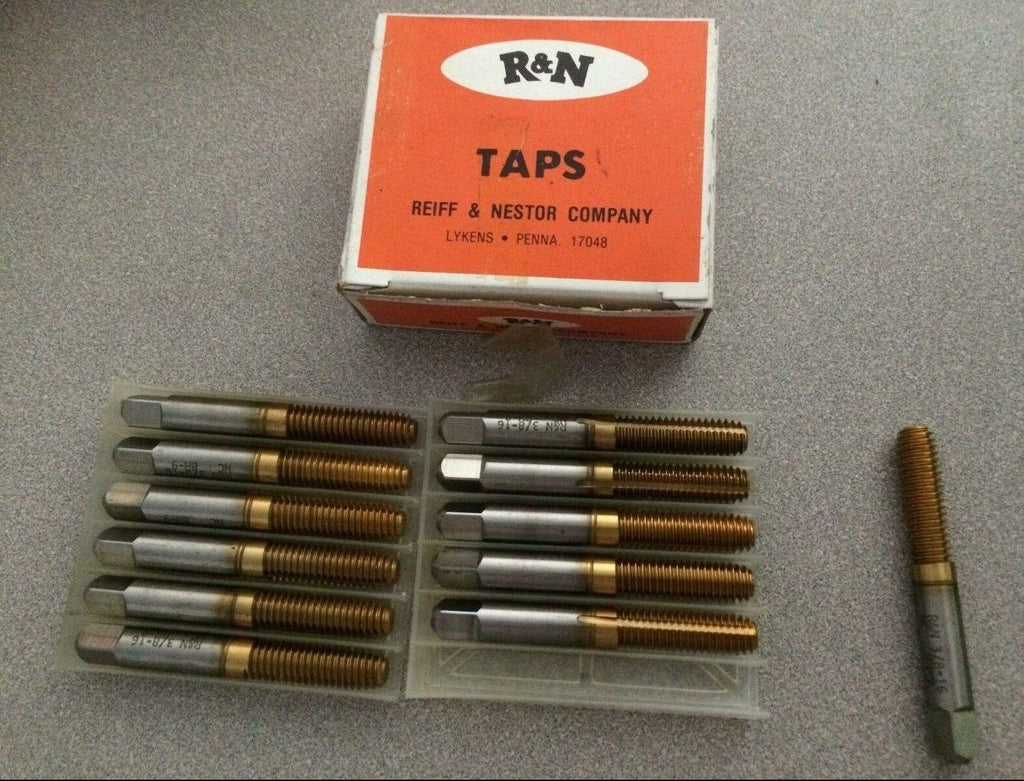 Reiff Nestor R&N ThreadFormer HSS Standard Bottom Tap 12 Pcs 3/8 - 16 H9 333THD