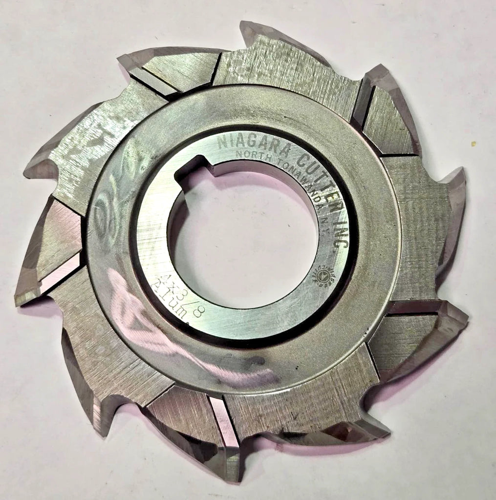 Niagara Milling Cutter 4" x 3/8 HIGH SPEED STEEL HSS resharpened
