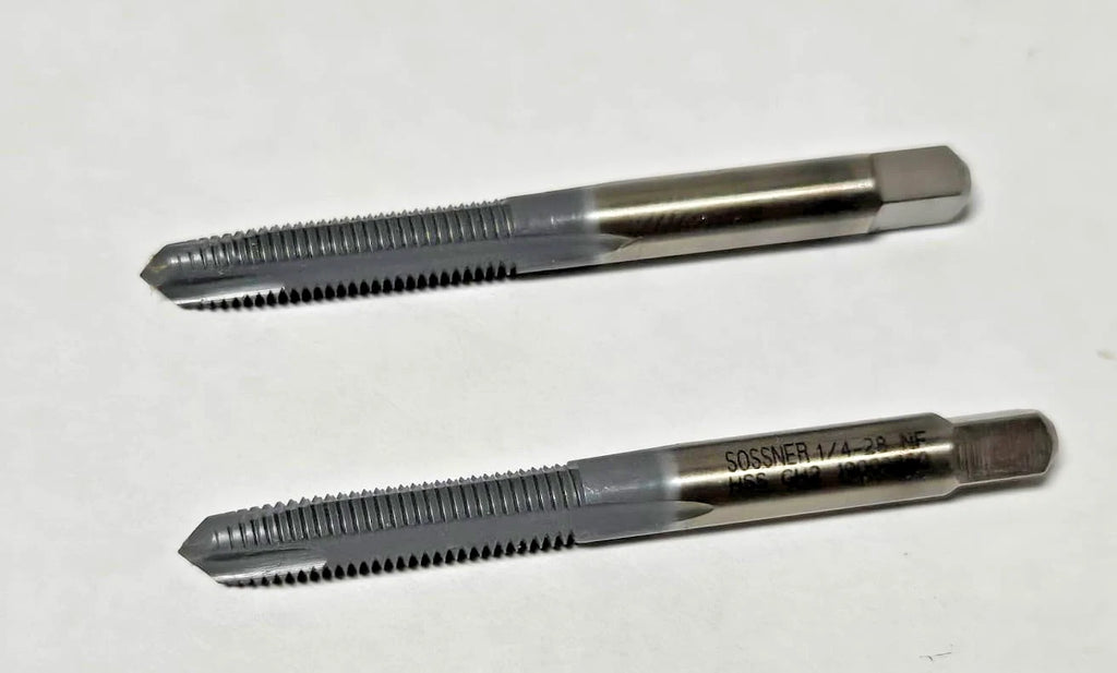 Lot of 2 Sossner 1/4-28 NF GH2 S/P Tap 3 Flutes Brand New