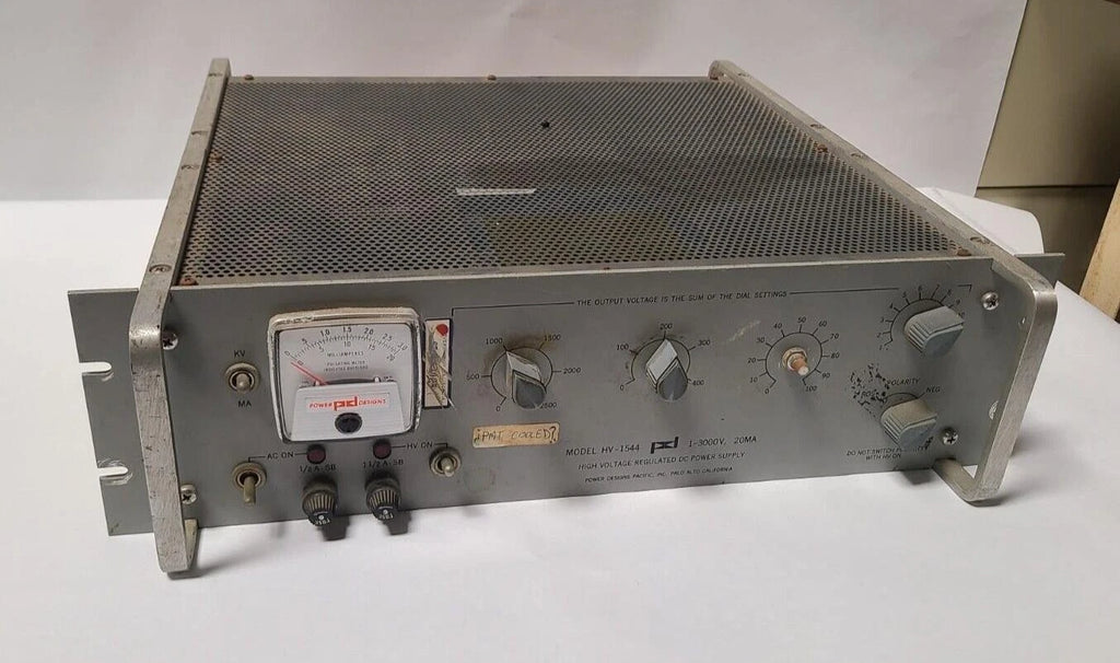 POWER DESIGNS HV-1544 High Voltage Regulated DC Power Supply