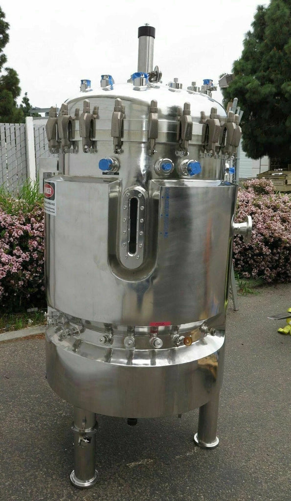 BIOENGINEERING 560 Liter Jacketed Stainless Steel 316L Tank Bioreactor Mixer