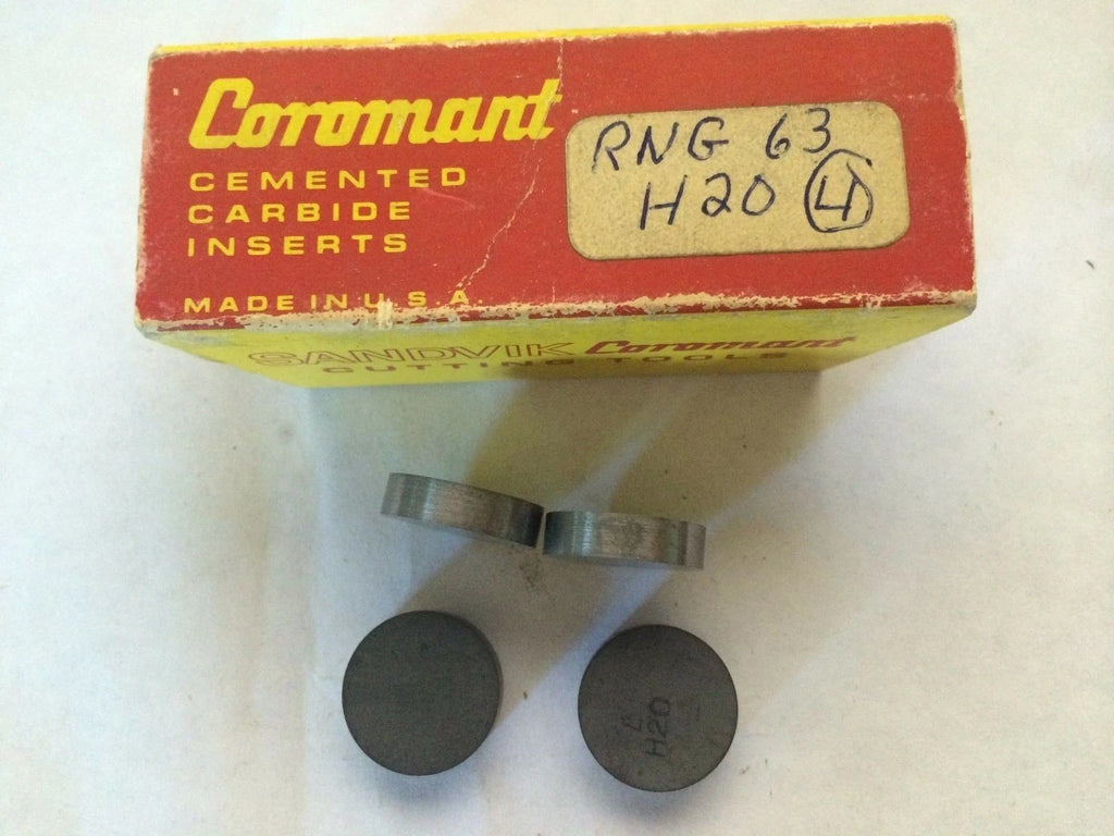 4 Pcs SANDVIK Coromant RNG 63 H20 Lathe Carbide Inserts Tools New