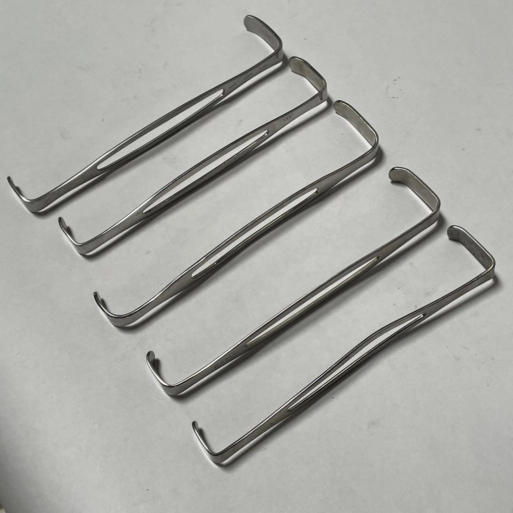 Lot of 5 US Army Retractor Lawton Miltex Sklar Konig Weck Stainless Medical Tool