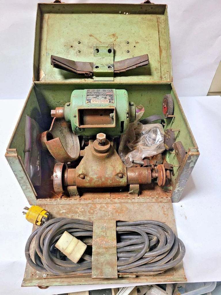 Dumore 1/2 HP Lathe Tool Post Grinder With Metal Case