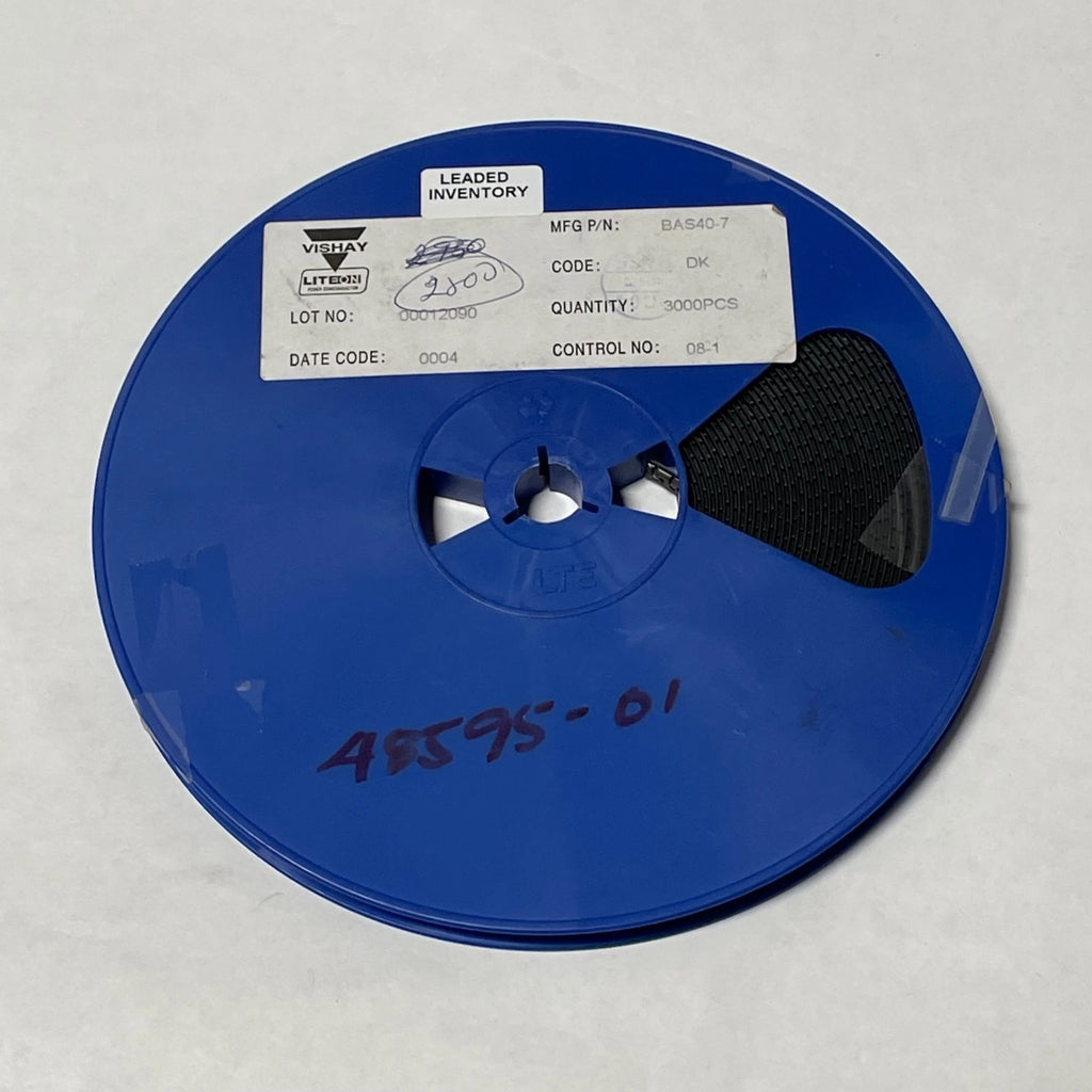 Reel of 2700 Vishay BAS40-7 DIODE SCHOTTKY 40V 200MA SOT233 48595-01