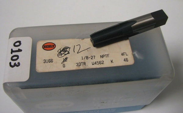 2 Bendix Besly Tap 1/8 - 27 NPTF 4 Flutes 33TR W4562 K 46 Brand New Made in USA