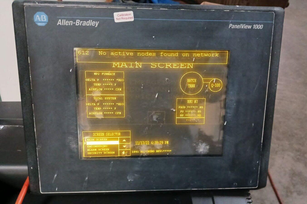 Allen Bradley 2711-T10G3 Panelview1000 REV K SER A FRN 4.20 100 - 240 VAC