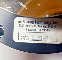 Air Bearing Spindle Technology 85-90 PSI