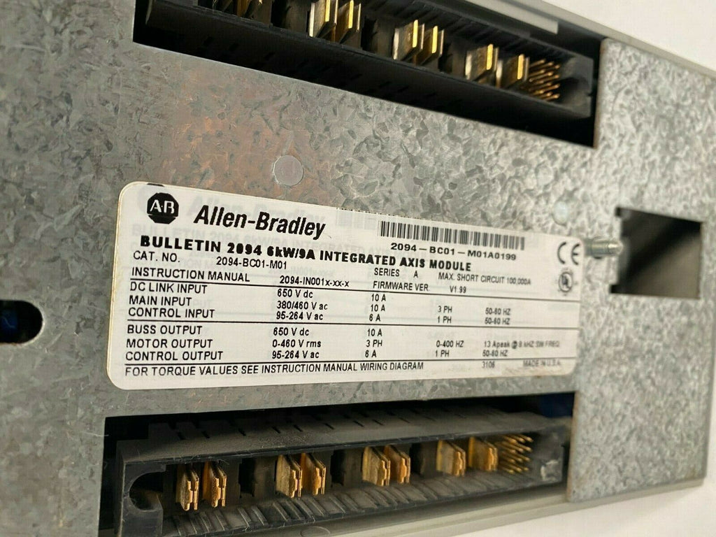 Allen Bradley Module 2094-BM01-M01 SERIES A KINETIX 6000 AXIS SERVO DRIVE