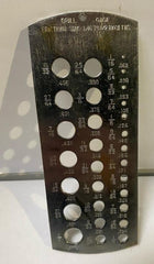 New Fractional Drill Bit Hole Gauge Gage 1/16