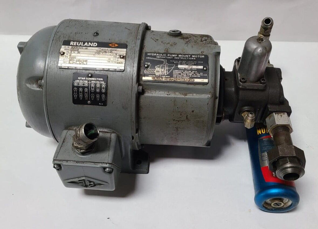 REULAND 8616V TYPE 0000-29AF 2 HP HYDRAULIC PUMP MOUNT MOTOR