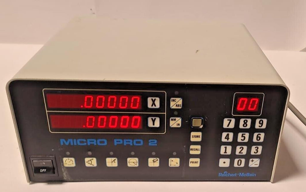 Reichert Mcbain Micro Pro 2 Digital Readout DRO Model Q2-HH-90-RM