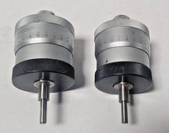 Pair of Scherr Tumico Micrometer Head USA