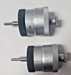 Pair of Scherr Tumico Micrometer Head USA