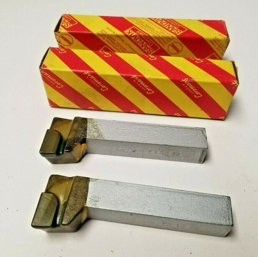 Lot of 2 SANDVIK Coromant FR 12 S6 Brazed Carbide Lathe Tool Bits 3/4” Shank New