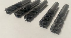 Lot of 5 SANDVIK Solid Carbide 3/8 End Mill 5 Flutes 9.52 mm Used Free Shipping