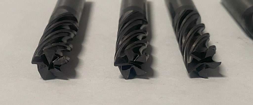Lot of 5 SANDVIK Solid Carbide 3/8 End Mill 5 Flutes 9.52 mm Used Free Shipping