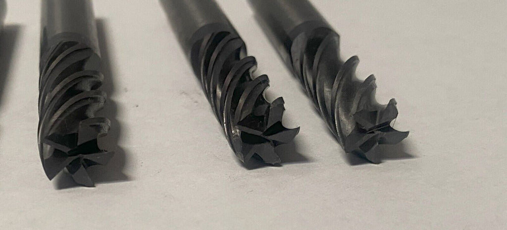 Lot of 5 SANDVIK Solid Carbide 3/8 End Mill 5 Flutes 9.52 mm Used Free Shipping