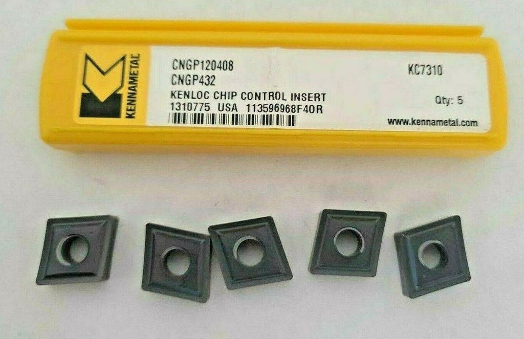 KENNAMETAL 5 Pcs CNGP 432 KC 7310 Carbide Inserts Turning Lathe 120408 New