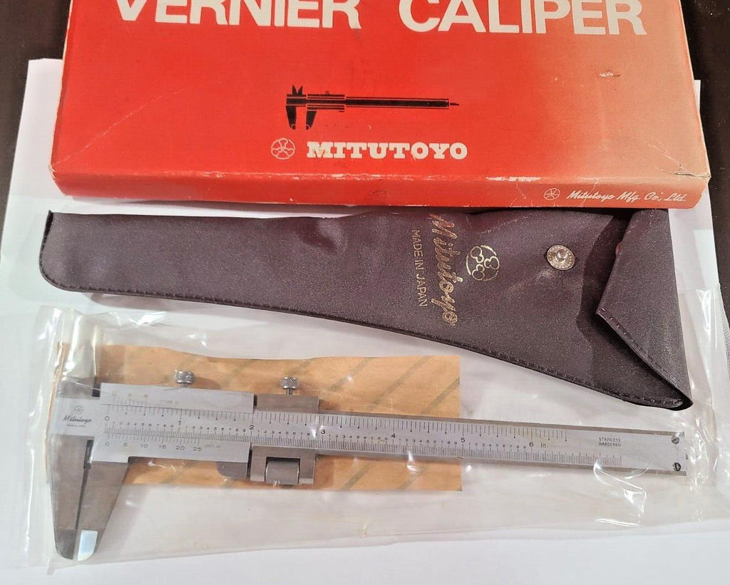 Mitutoyo Model 532-119 Brand Vernier Caliper with Fine adjustment 150mm / 6 inch Free Shipping