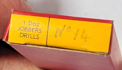 12 PCS Set HSS Drill Bit Tools Jobber #14 .1820 Intal Straight Shank