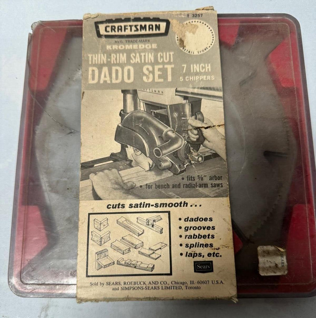 Sears Craftsman Stack Dado Blade Set 7