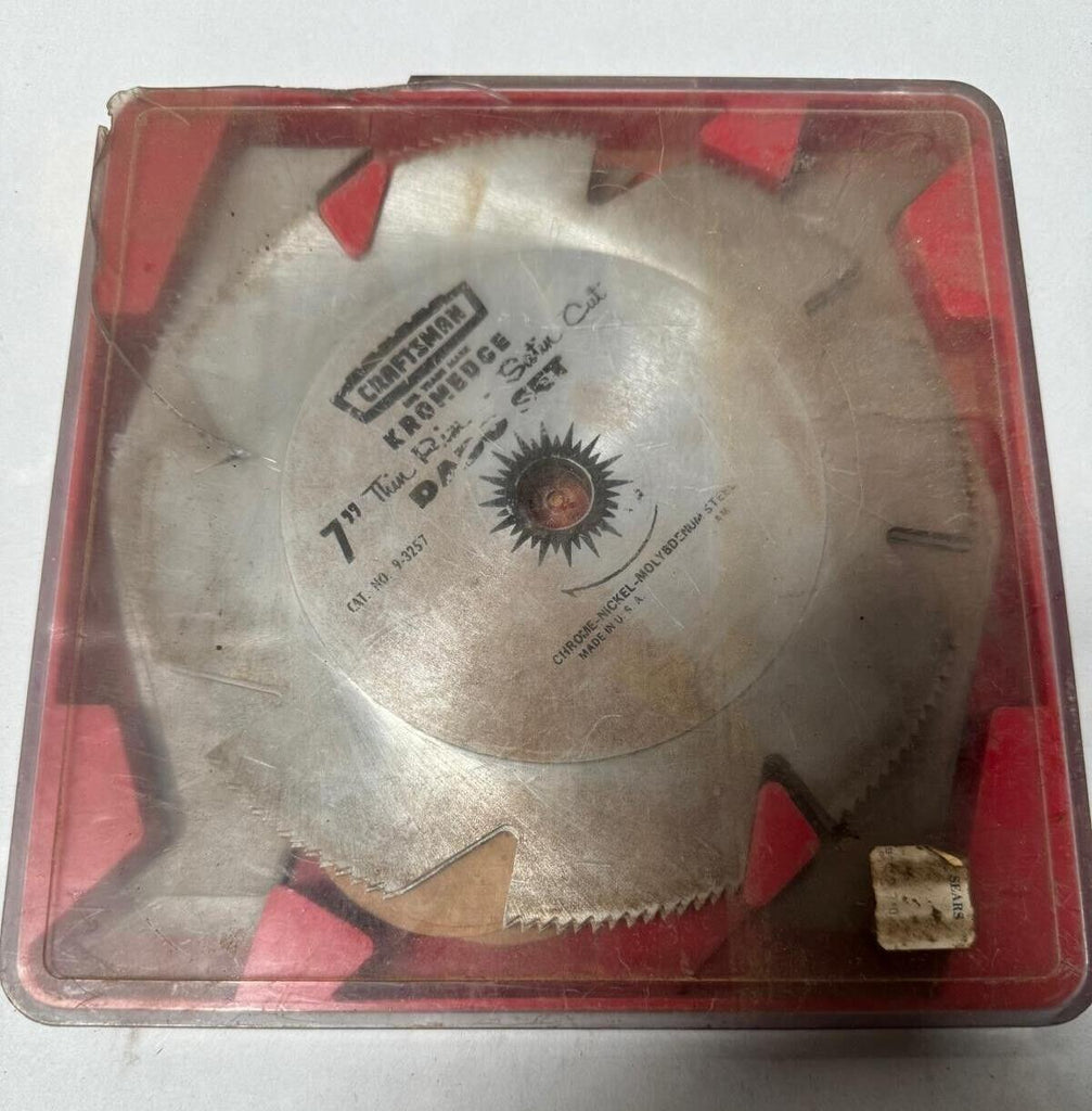Sears Craftsman Stack Dado Blade Set 7