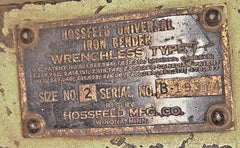 Hossfeld Universal Bender Wrenchless Type 2 Tubing Pipe Conduit Local pickup