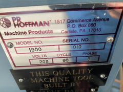19” PR Hoffman Model 1900 Double Side Polisher Polishing Lapping Machine Local Pickup