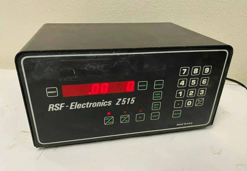 RSF Electronics Z515 Y Digital Readout DRO OPERATOR INTERFACE CONTROL Measuring