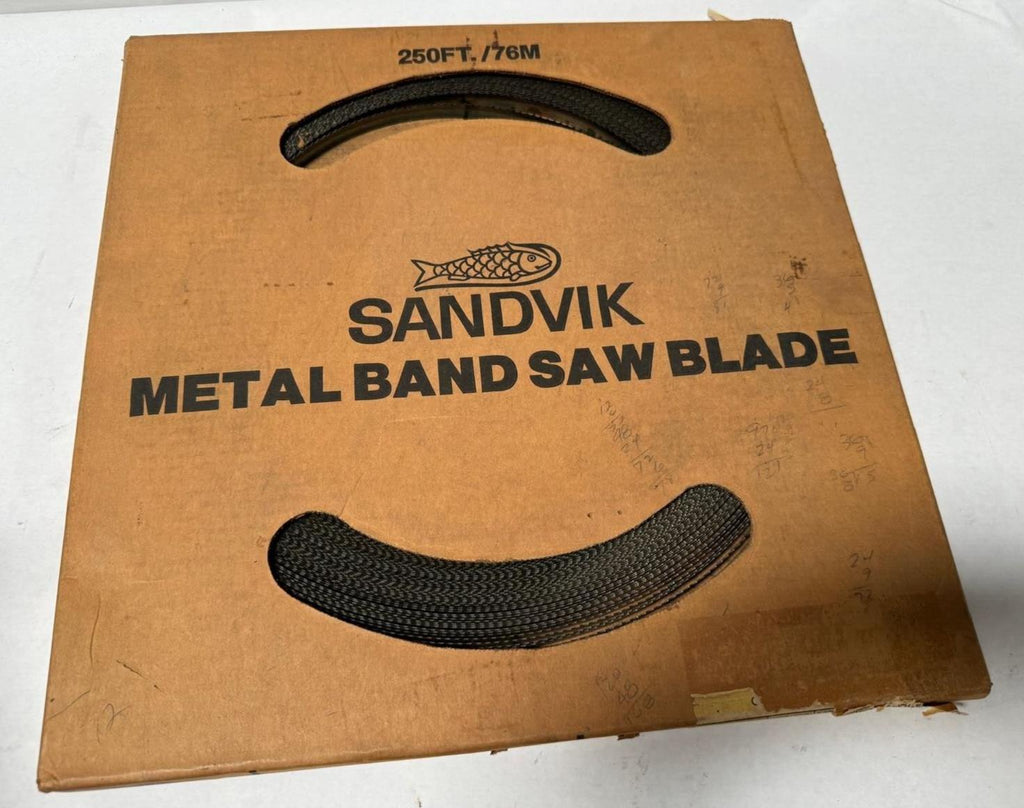 250 Ft SANDVIK Metal Band Saw Blade .025 Thickness 1/2" Width 6" Teeth Per Inch