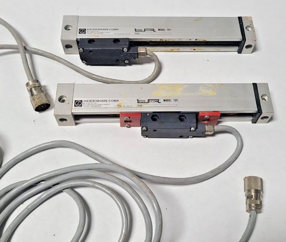 Lot of 2 Heidenhain Model 701 Encoder Linear Scale