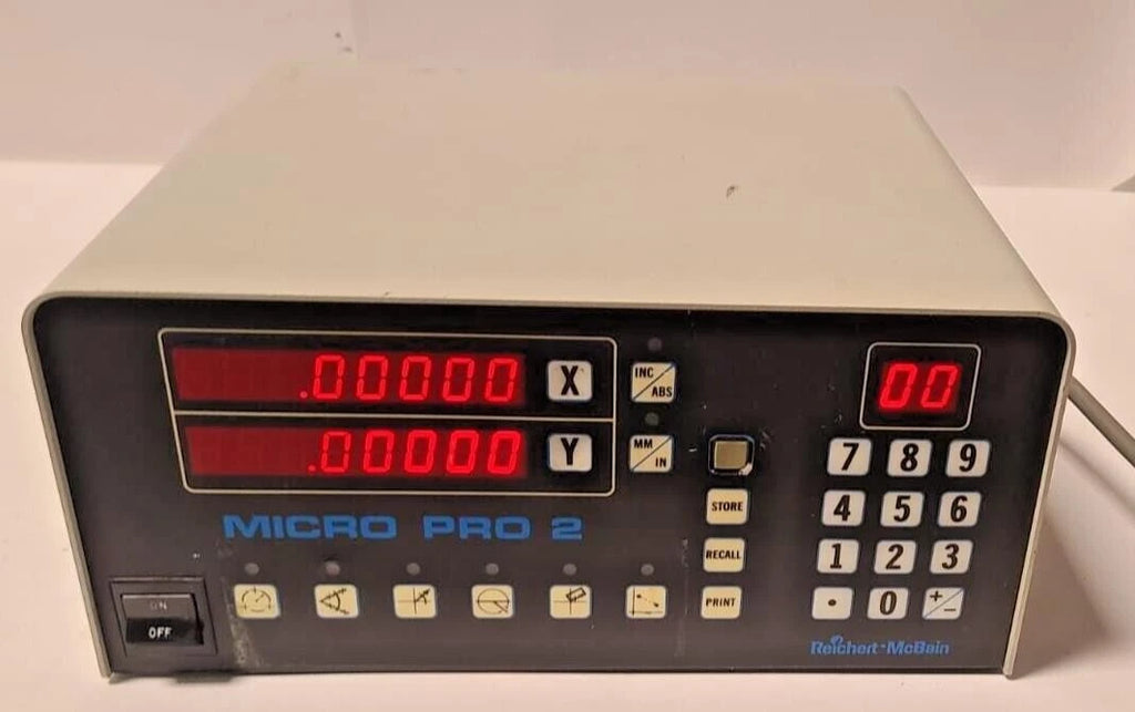 Reichert Mcbain Micro Pro 2 Digital Readout DRO Model Q2-HH-90-RM