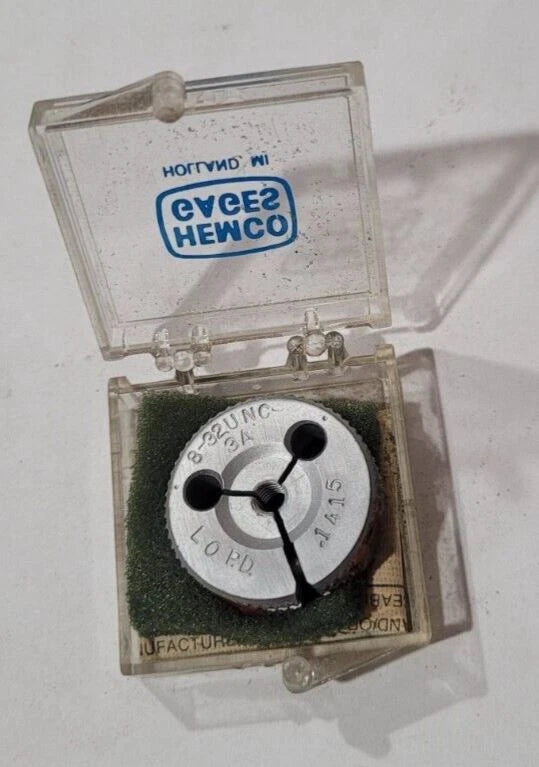 8-32 UNC-3A NO GO Thread Ring Gage NOTGO P.D. .1415