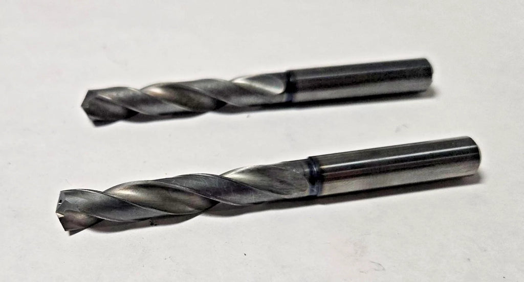 .366" Solid Carbide Drill Bit Coolant Thru Used Made in USA 9.3 mm Lot of 2