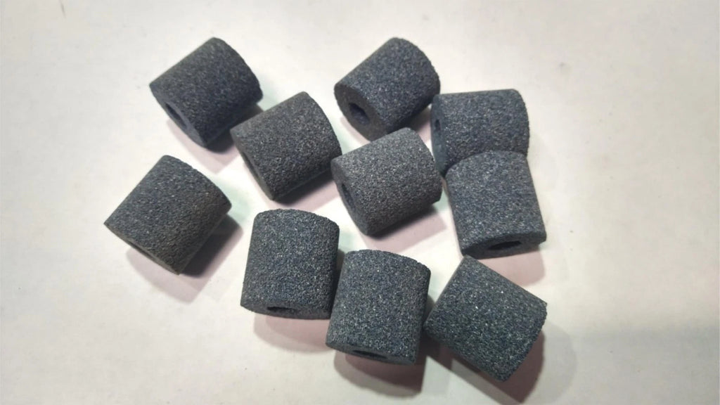 1x1x1/4 Abrasive Cylinder Stone Wheel GA60 J6 V10 Made in USA Lot of 10