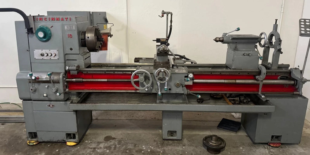 Cincinnati 18" x 72" Engine Lathe Taper Attachment Tooling Hard Clad Ways