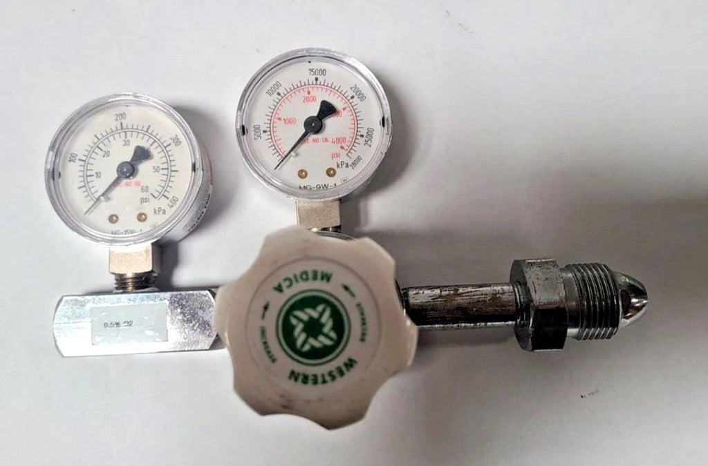 Western Medica Medical Compressed Gas Regulator Gage