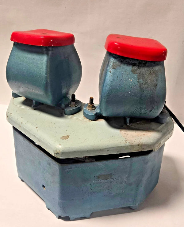 Rotary Media Vibratory Tumbler Duburring Finishing Jewelry 2 Bowls