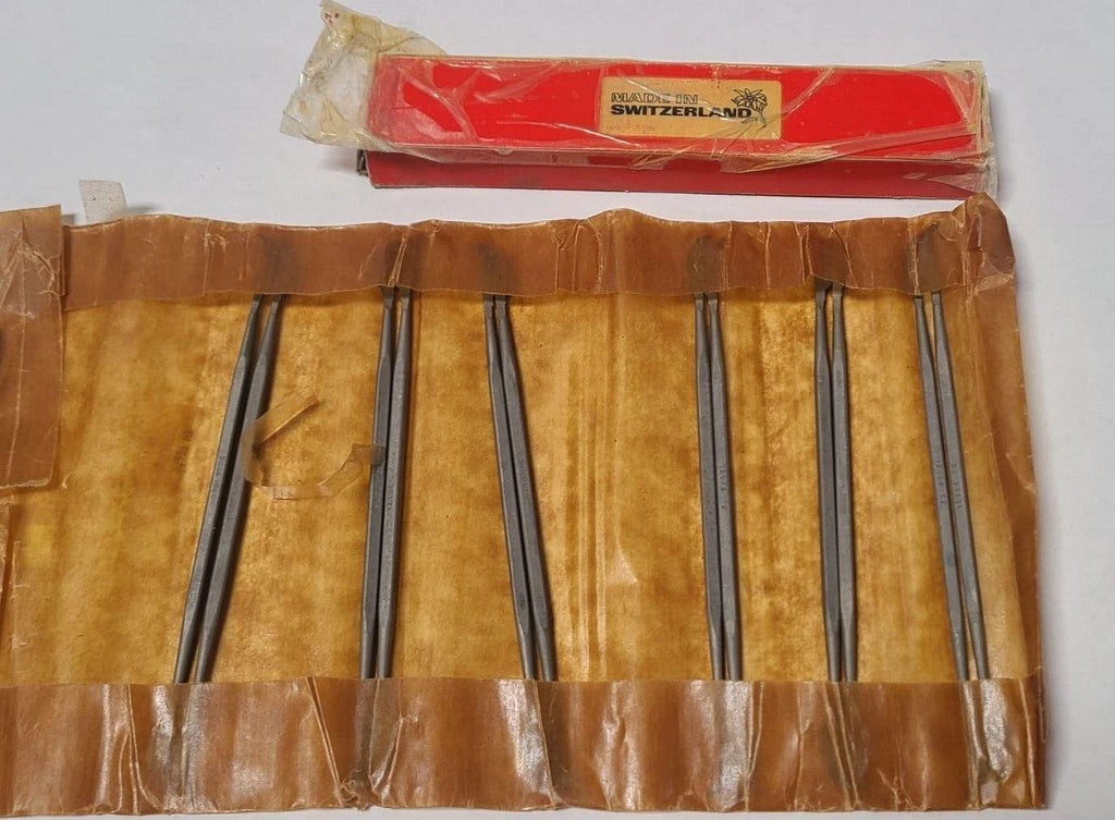 12 Pcs 6-1/2" Die Sinker Riffler File Style 6, 2 Cut New DSE6-956-2 Switzerland