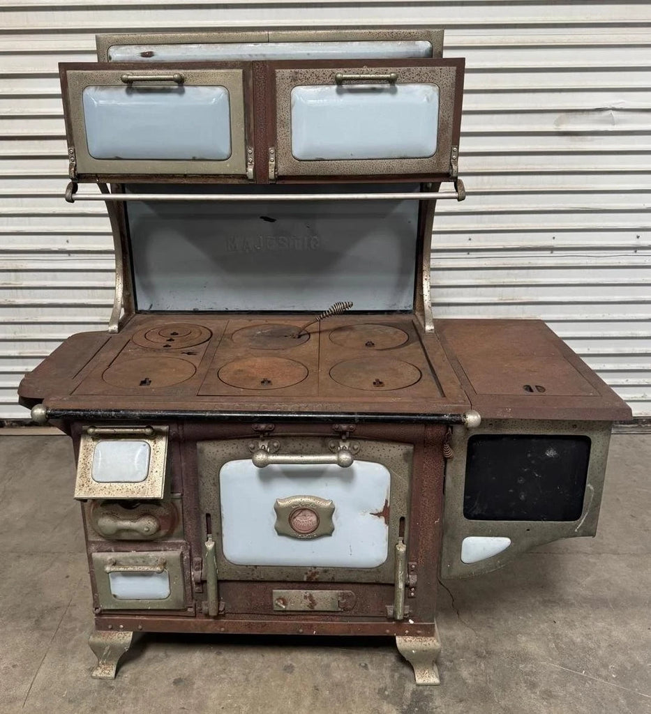 Antique The Great Majestic Stove Range Oven Heavy Duty Vintage Rare
