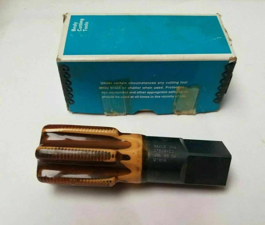 Bendix Besly Tap 1-5/8-12NS W3858 6 Flutes Brand New USA GH6 Cutting Tools
