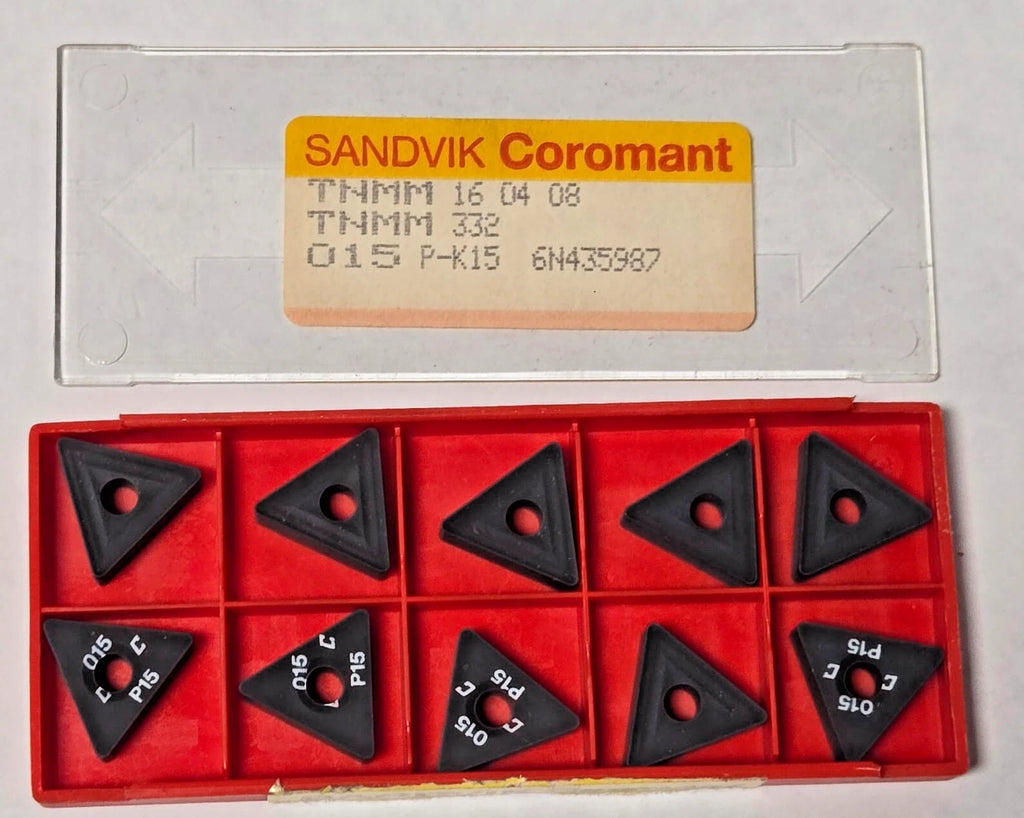 SANDVIK Coromant TNMM 332 16 04 08 015 P-K15 Lathe Carbide Inserts 10 Pcs New