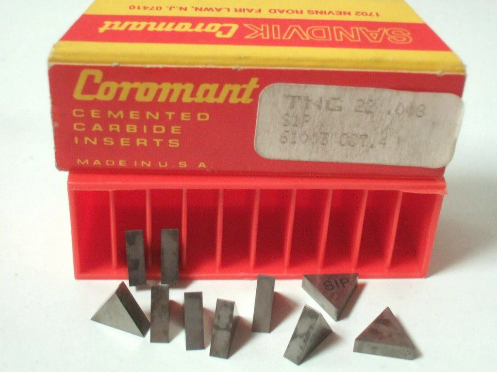 SANDVIK Coromant TNG 22 008 S1P 61003 Lathe Carbide Inserts 10 Pcs New