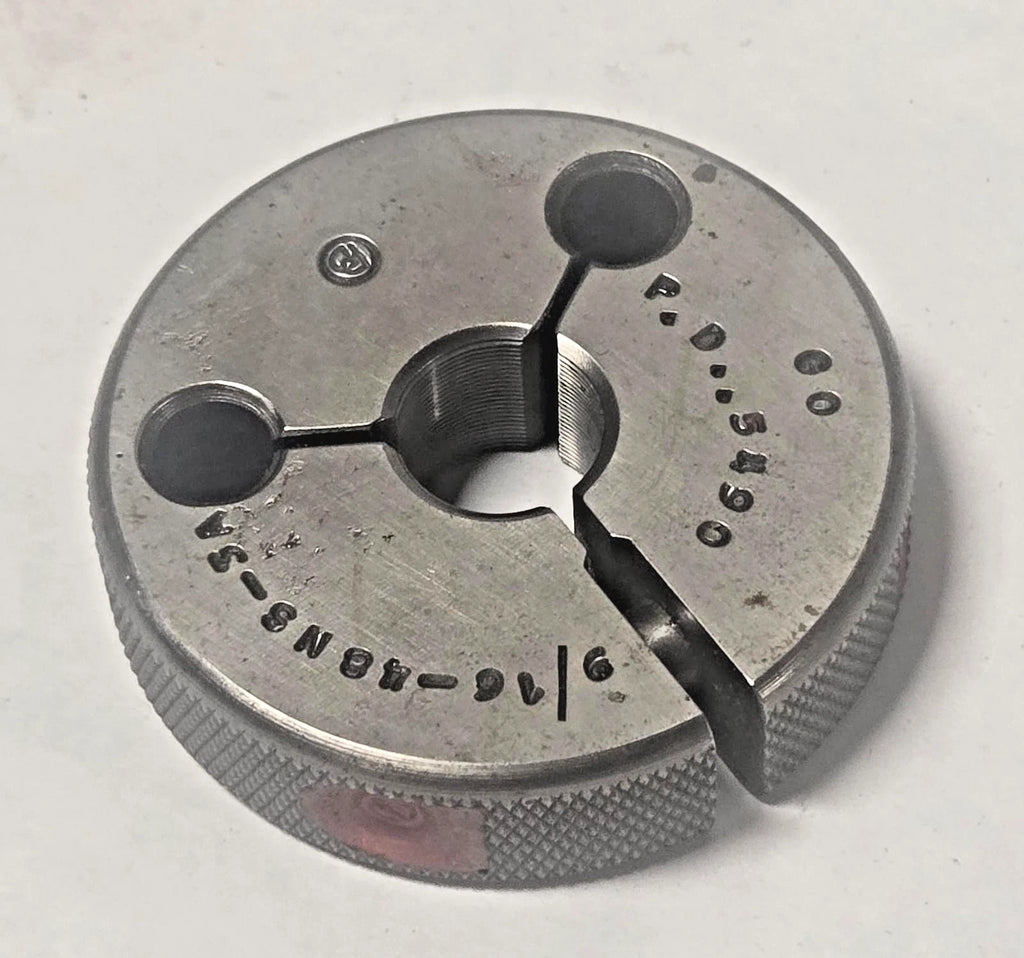 Gauge BORE RING 9/16-48NS-3A GO .5490 Thread Plug Gage