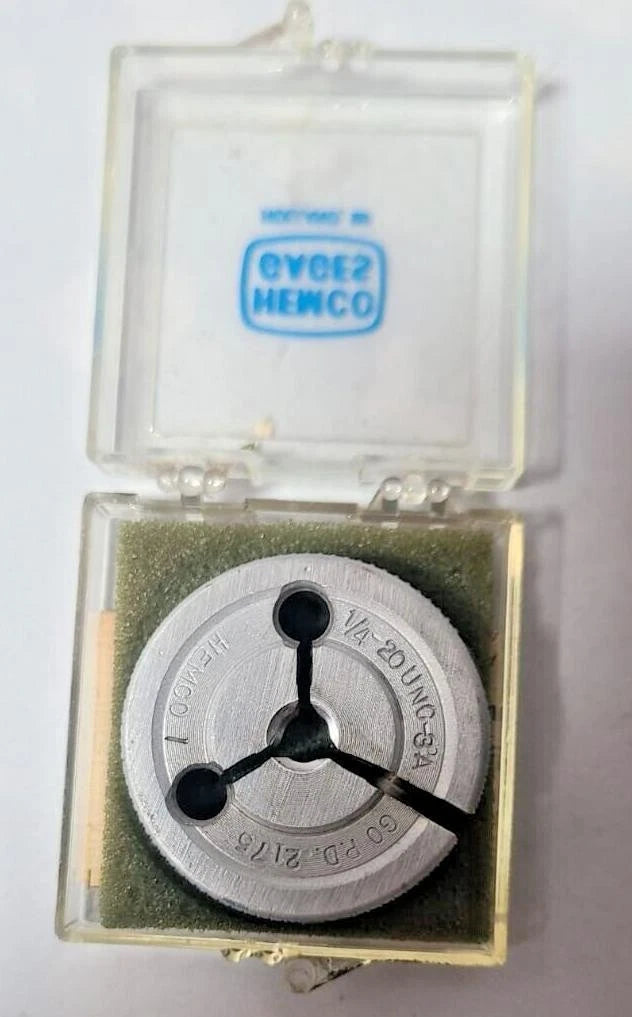 1/4 20 UNC 3A Hemco THREAD RING GAGE GO NO P.D .2175