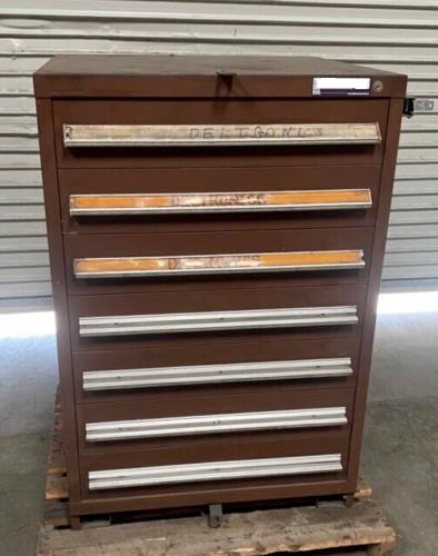 Stanley Vidmar 7 Drawers Cabinet Tool Box Storage Heavy Duty 30 x 27-1/2 x 44.5