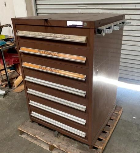 Stanley Vidmar 7 Drawers Cabinet Tool Box Storage Heavy Duty 30 x 27-1